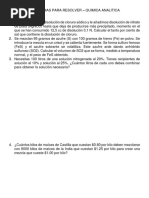 Problemas para Resolver DE QUIMICA ANALITICA