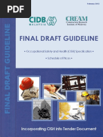 Malaysia CIDB Final Draft Guideline OSH 2102