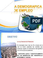 Politica Demografica y Empleo