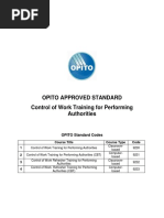 Control of Work Training For Performing Authorities