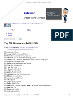 The German Professor Top 500 German Words (101-200)