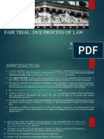 Fair Trial Due Process