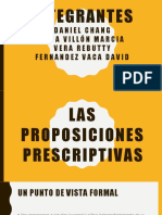 Las Proposiciones Prescriptivas