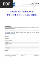 PTC04 User Interface Guide