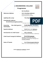 Excel Engineering College Programme: Dr.V.K.Shunmughanaathan