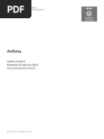 Asthma Asthma: Quality Standard Published: 21 February 2013