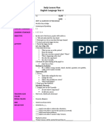 Daily Lesson Plan English Language Year 4