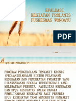 Evaluasi Kegiatan Prolanis Puskesmas Wonoayu