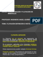 Flotación, Definición e Historia