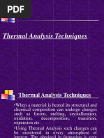 Thermal Analysis Techniques 