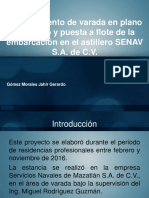 Procedimiento de Varada en Plano Inclinado y Puesta A Flote de La Embarcación en El Astillero SENAV S.A. de C.V