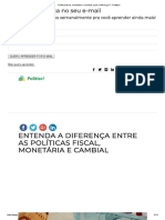 Política Fiscal, Monetária e Cambial - Qual A Diferença - Politize!