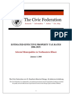 Civic Federation Effective Tax Rates Report 2006 - 2015