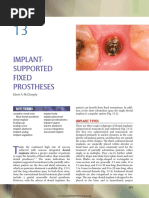 13 Implant Supported Fixed Prostheses