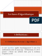 Indpet1an Info-Bases de L Algoritmique