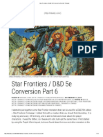 Star Frontiers / D&D 5e Conversion Part 6: Posted by ON FEBRUARY 19, 2015 Posted In