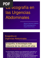 Ecografía en Urgencias Abdominales