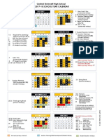 Semester 2 Black Gold Calendar 2017 2018