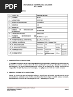 Syllabus Actuación V 2015 - 2016