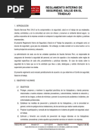 5 Reglamento Interno de Seguridad y Salud en El Trabajo