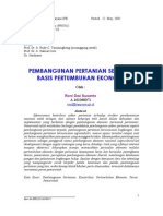 Pembangunan Pertanian Sebagai Basis Pertumbuhan Ekonomi