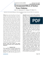 A Review of Environmental Effects of Surface Water Pollution