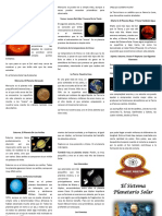 Triptico Sistema Solar