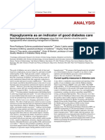 Analysis: Hypoglycemia As An Indicator of Good Diabetes Care