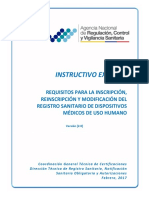 Ie D.1.1 DM 01 - Registro Sanitario Dispositivos Médicos