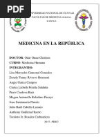 Monografía de La Medicina en La República