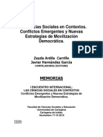 Las Ciencias Sociales en Contextos - Conflictos Emergentes y Nuevas Estrategias de Movilización