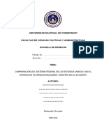 Diferencias Entre El Sistema F de Usa y Ecuador