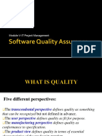 Software Quality Assurance