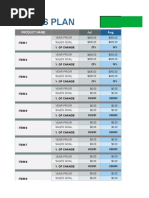 Sales Plan Template