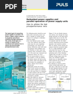 Application Note: Redundant Power Supplies and Parallel Operation of Power Supply Units