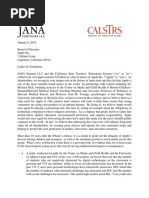 Letter From JANA Partners and CalSTRS To Apple Inc. Board