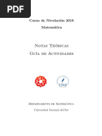 Curso de Nivelacion 2016 Matematica Notas Teoricas y Guia de Actividades 06 04 2016 PDF