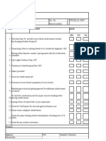 Checklist For Reinforcement