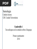 Cuadernillo Primer Cuatrimestre CBC Universidad de Buenos Aires - SEMIOLOGÍA