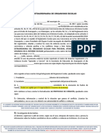 ACTA DE SESIÓN EXTRAORDINARIA DE ÓRGANISMO ESCOLARnuevo