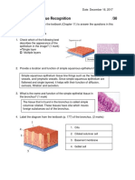 Assignment: Tissue Recognition /30: Part A: Epithelial Tissue