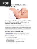 Benefícios Da Massagem Modeladora