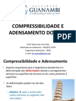 Aula 3 - Compressibilidade e Adensmento Do Solo