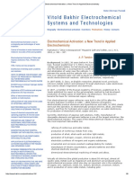 Electrochemical Activation - A New Trend in Applied Electrochemistry