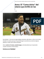 Perfil - Bob Abreu - El - Come Dulce - Del Béisbol Venezolano Que Brilló en Las Grandes Ligas