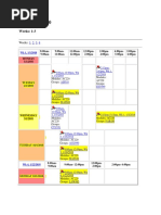 Time Table Exam 2018