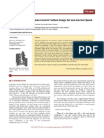 Jurnal Teknologi: An Innovative Vertical Axis Current Turbine Design For Low Current Speed