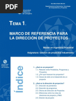 Tema 1. Marco de Referencia para La Dirección de Proyectos