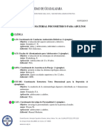 Catalogo de Material Psicometrico para Adultos