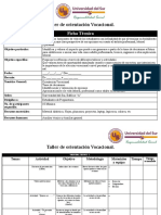 Carta Descriptiva de Orientacion Vocacional PDF